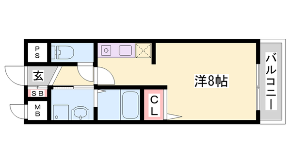 明石駅 徒歩3分 4階の物件間取画像